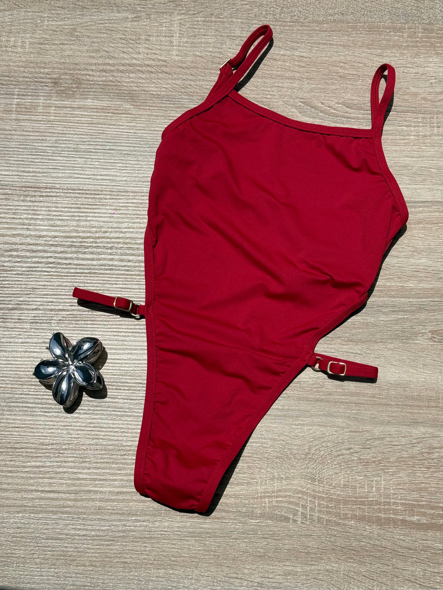 Maillot Mel - échancré / rouge