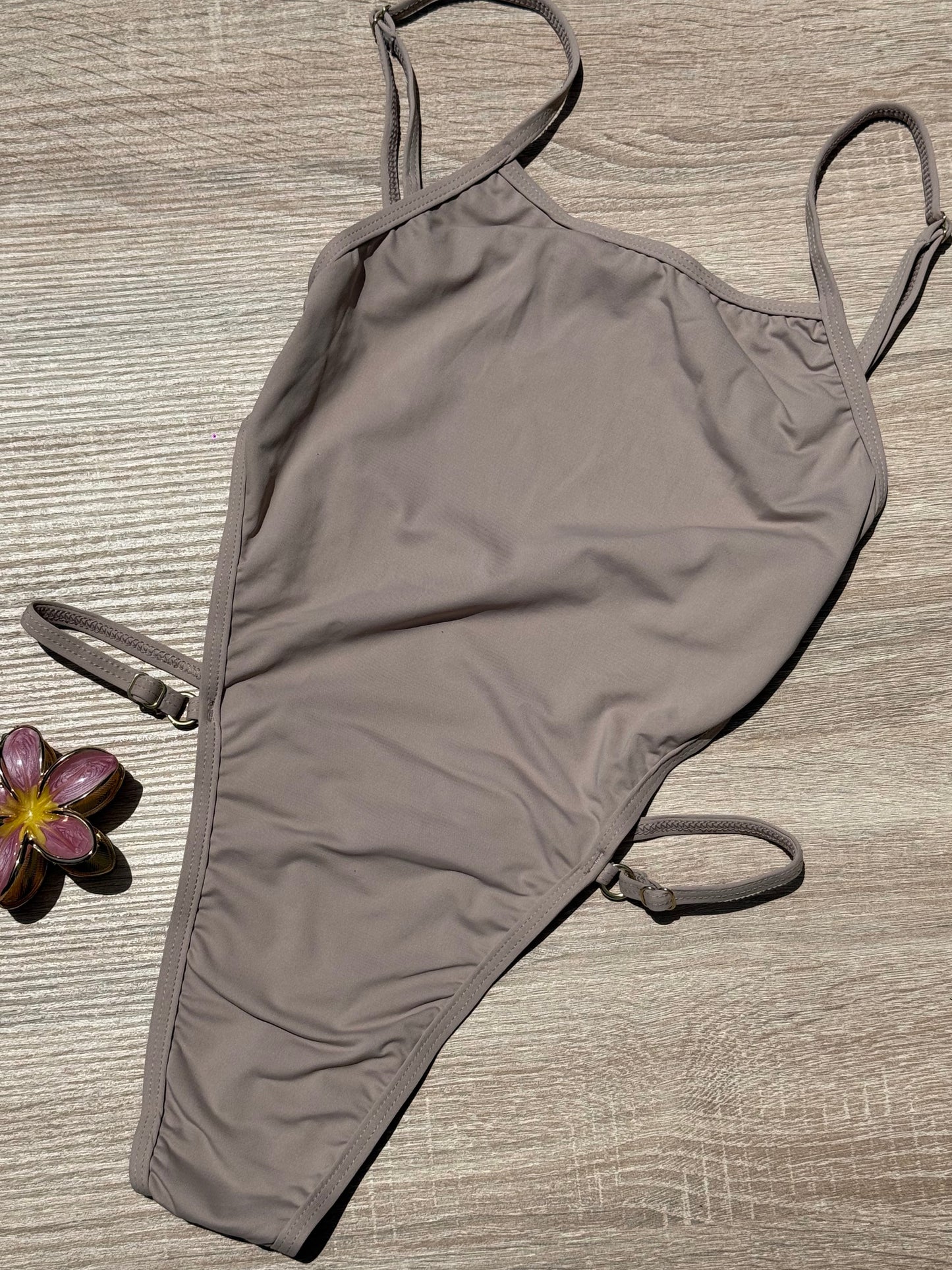 Maillot Mel - échancré / beige
