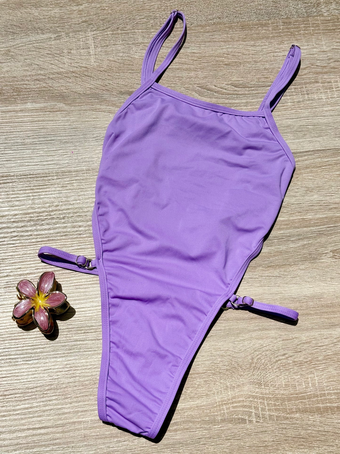 Maillot Mel - échancré / lila