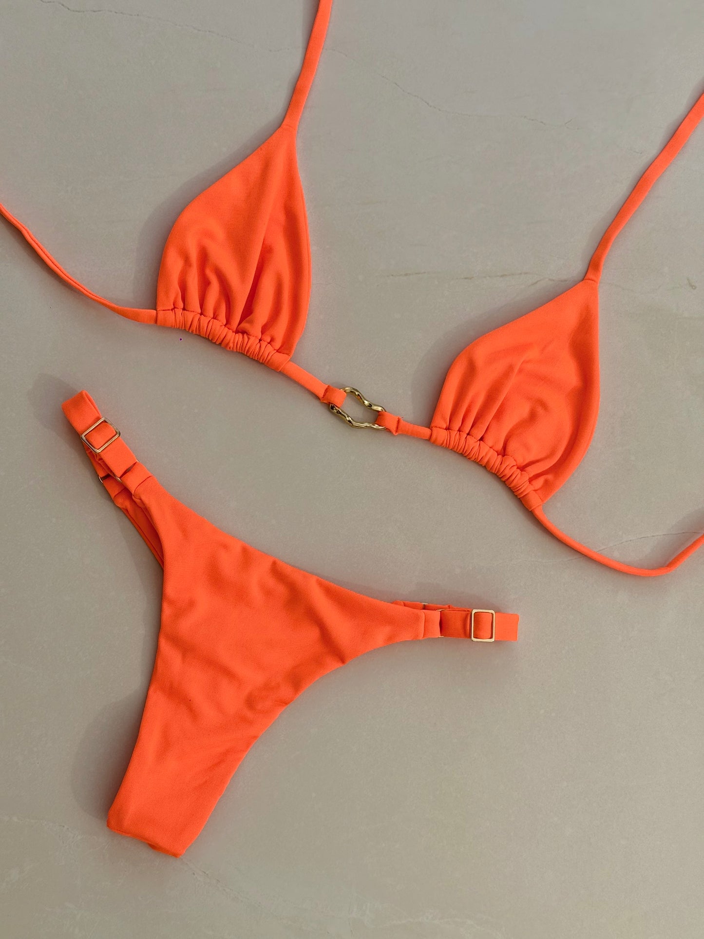 Bikini Mara - string / orange néon