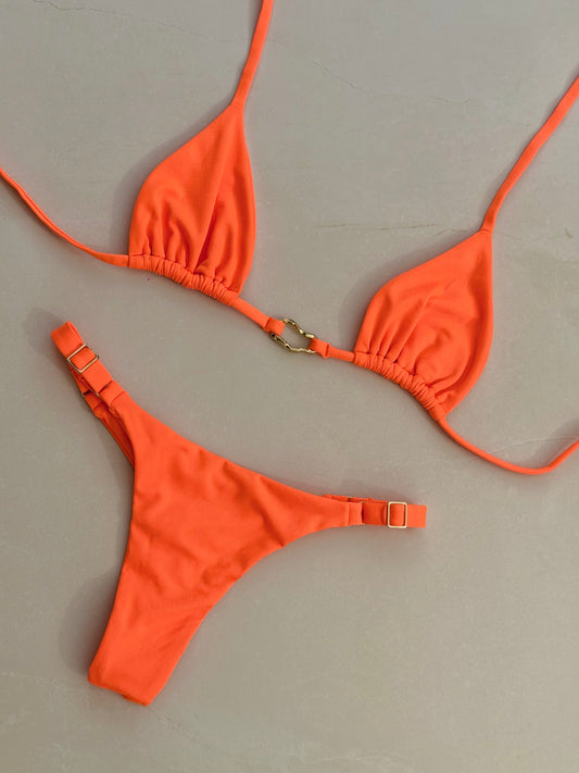 Bikini Mara - string / orange néon